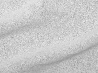 Crumpled white fabric texture