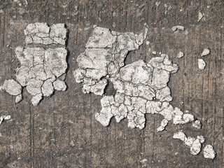 Cracked concrete floor texture closeup background