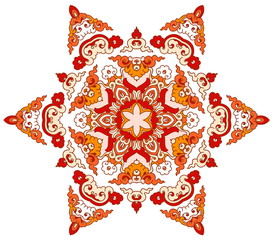 Beautiful mandala. Round ornamental pattern.