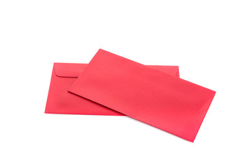 Red Envelope use in Chinese new year festival on white