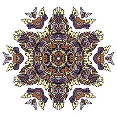 Beautiful mandala. Round ornamental pattern.