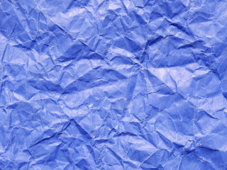 blue crumpled paper texture