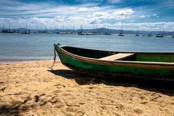 Naklejka na ściany i meble Vida de pescador em Florianópolis!