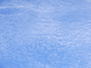 blue sky with clouds closeup