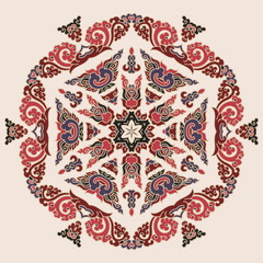Beautiful mandala. Round ornamental pattern.