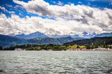 View of Lake Lucerne in summer season, Switzerland