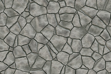 Continuous  cracked ground pattern 