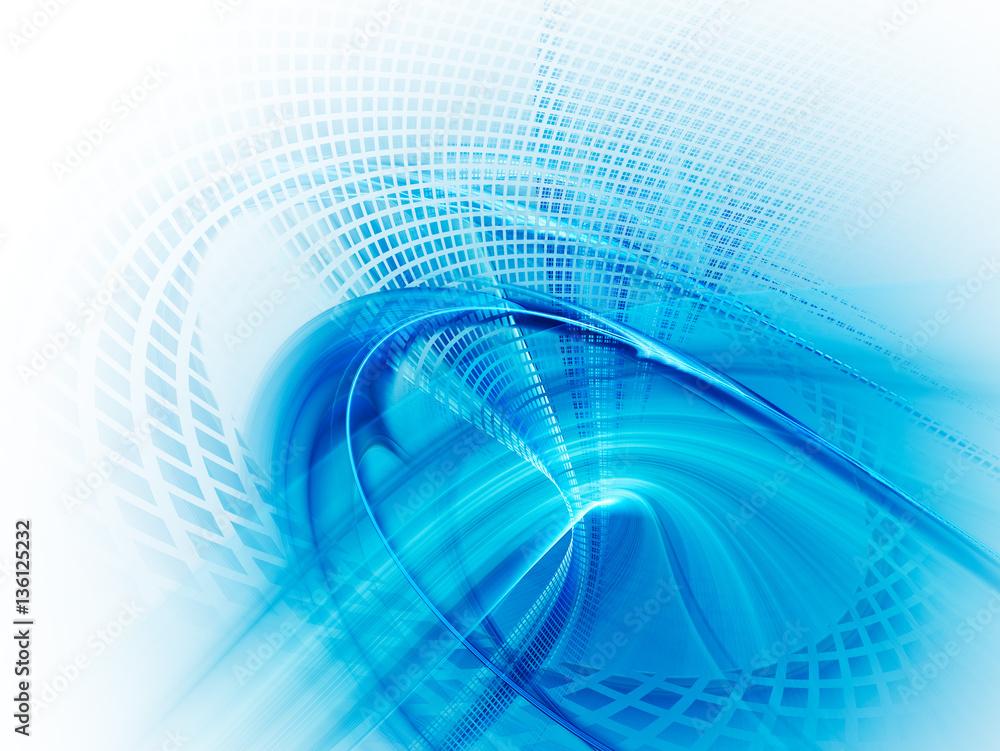 Aufkleber abstract background element. fractal graphics series. three-dimensional composition of twisted grids