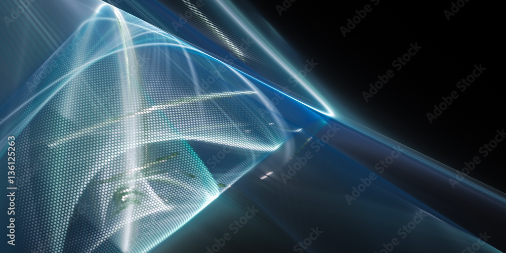 Poster abstract background element.three-dimensional composition of curves and mosaic halftone effects. tec