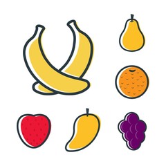 Fruit Icon Vector Outline Design Illustration