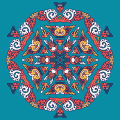 Beautiful mandala. Round ornamental pattern.