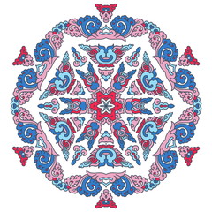 Beautiful mandala. Round ornamental pattern.