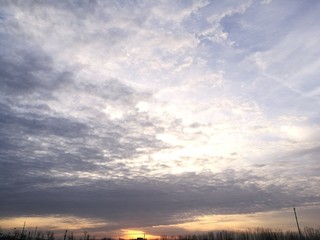 sunrise and cloud