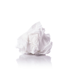 Obraz premium White toilet paper/tissue paper. Studio shot isolated on white