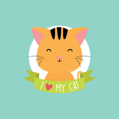 Cute Cartoon cat