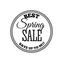Obraz premium Spring Sale Lettering Design Background