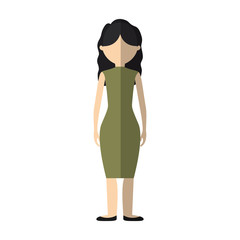 Fototapeta premium business woman formal cloth icon, vector illustration