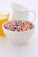 Delicious kids cereal loops