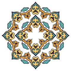 Beautiful mandala. Round ornamental pattern.