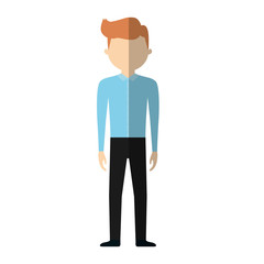 casual man formal cloth icon, vector illustration