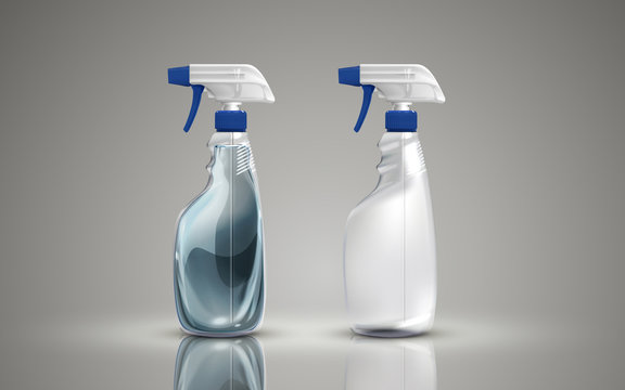 Two Plastic Spray Bottles