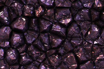 Continuous  pattern  of growing druzes 