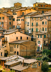 Fototapeta na wymiar Apartment Homes in Siena Italy