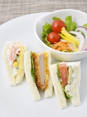 Sandwich and salad