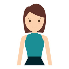 people casual woman cloth icon, vector illustration