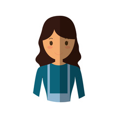 people casual woman cloth icon, vector illustration
