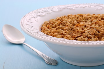 Delicious muesli breakfast