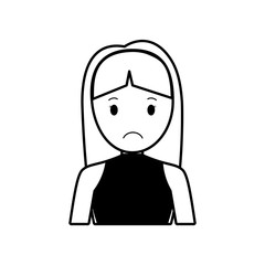 figure people casual woman cloth icon, vector illustration