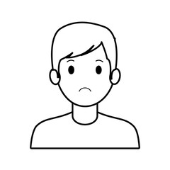 figure people casual man cloth icon, vector illustration