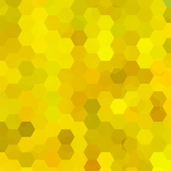 Abstract background consisting of yellow hexagons. Geometric design for business presentations or web template banner flyer. Vector illustration