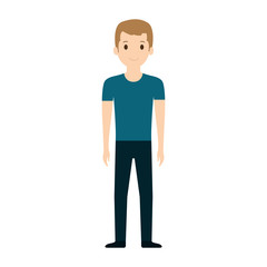 people casual man cloth icon, vector illustration