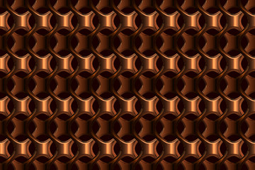 Repeating copper Celtic background  