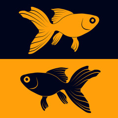 Obraz premium Goldfish - vector illustration 