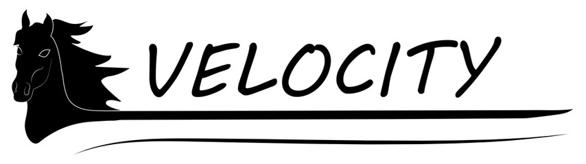 Horse stylized head - vector illustration 