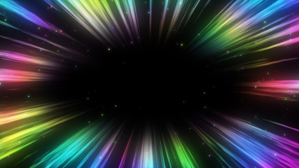 集中線とパーティクル