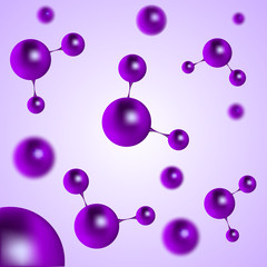 Molecules and Atoms - vector illustration