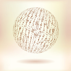 Digital  globe - vector illustration