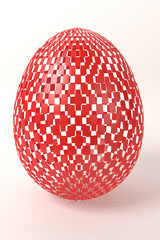 checkered easter egg