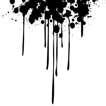 Ink Drips  - vector illustration