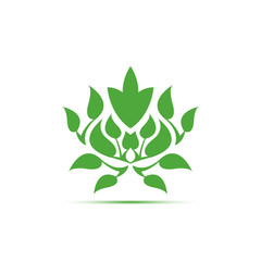 Abstract foliate element. Floral decoration.