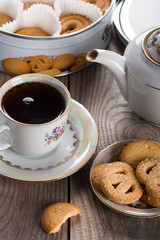 Tea with Danish butter cookies