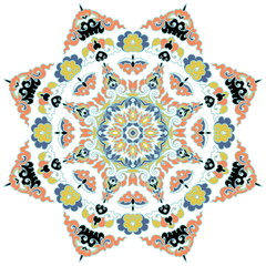 Beautiful mandala. Round ornamental pattern.