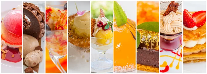Photo sur Plexiglas Dessert  assemblage de desserts