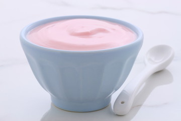 vintage greek strawberry yogurt