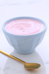 vintage greek strawberry yogurt