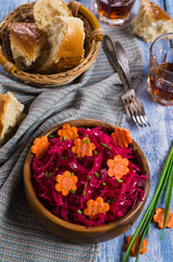 Homemade pickled vegetables